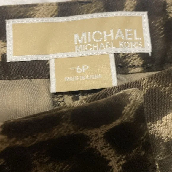 MICHAEL Michael Kors Leopard High Waist Shorts - Picture 5 of 5
